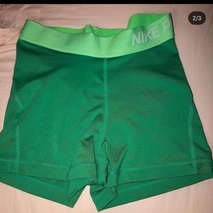 Green Nike Pros